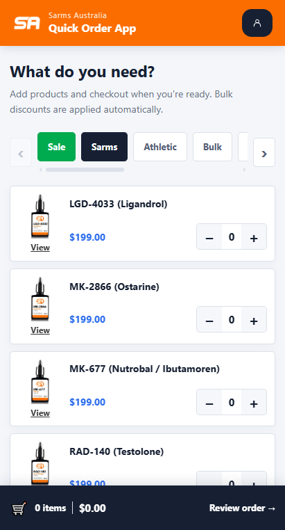Preview of the app